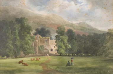 Valle Crucis or Dinas Bran, Llangollen, 1872